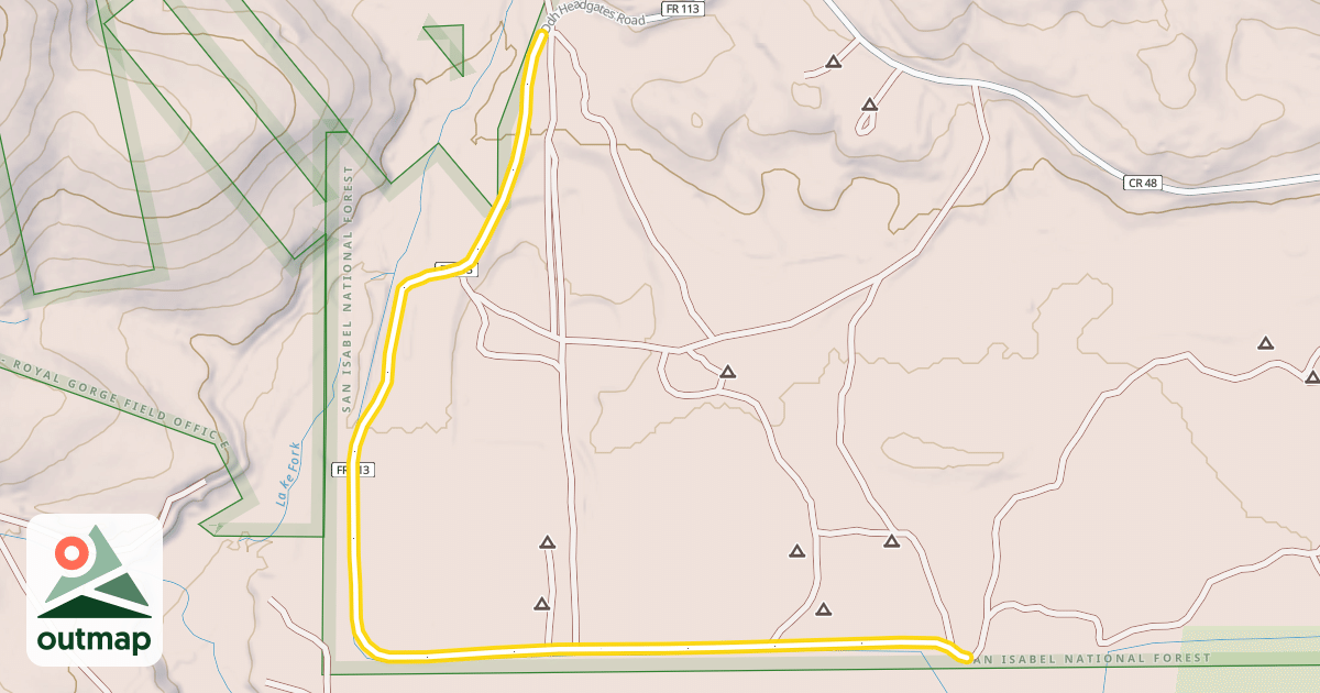 Map of Ddh Headgates Road