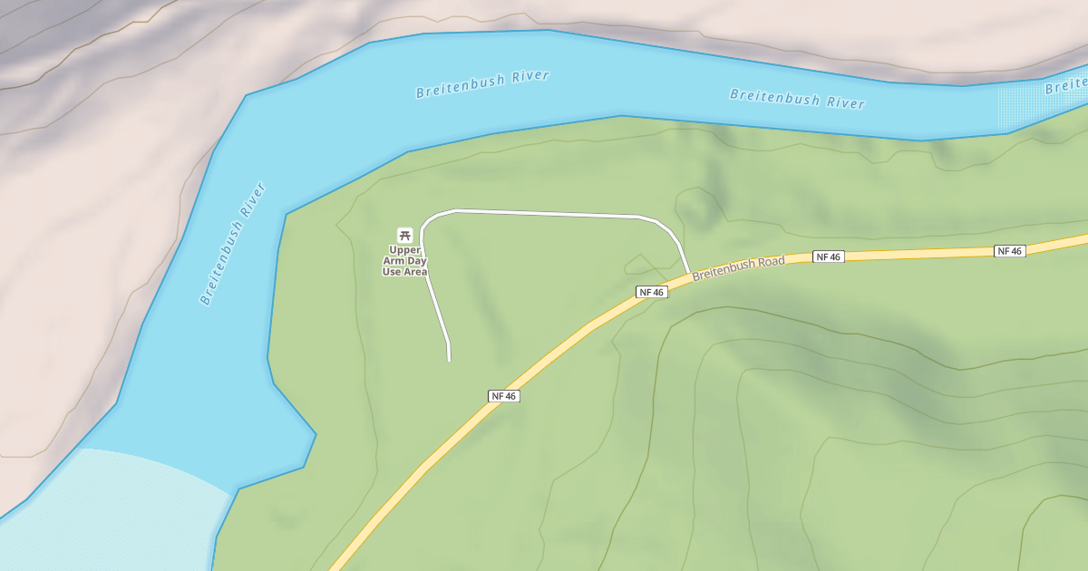 Map preview of UPPER ARM CAMPGROUND