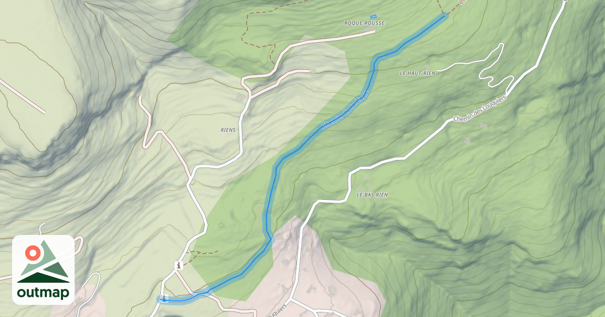 Map of Chemin de la Colle