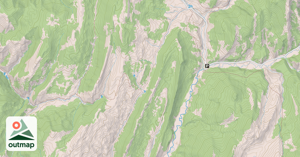 Map of DRY FORK