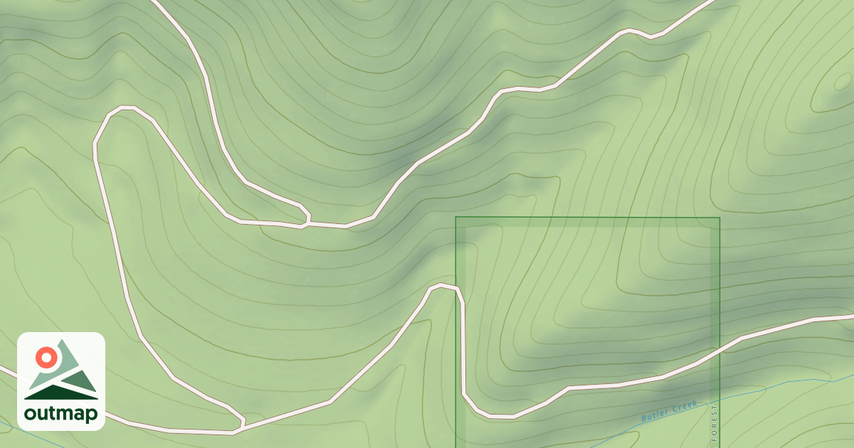 Map of BUTLER CREEK A