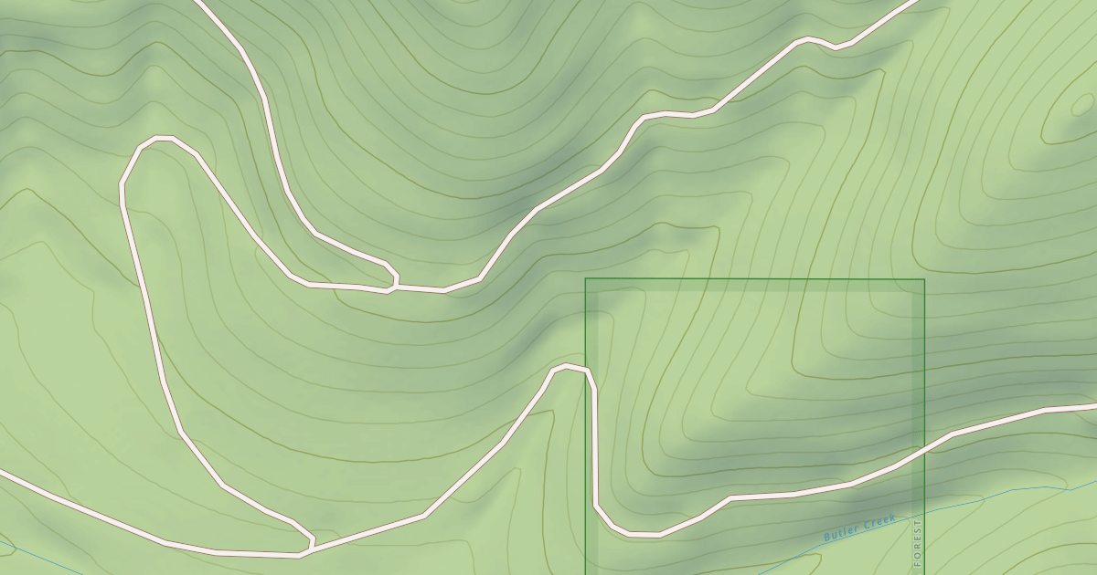 Map preview of BUTLER CREEK A