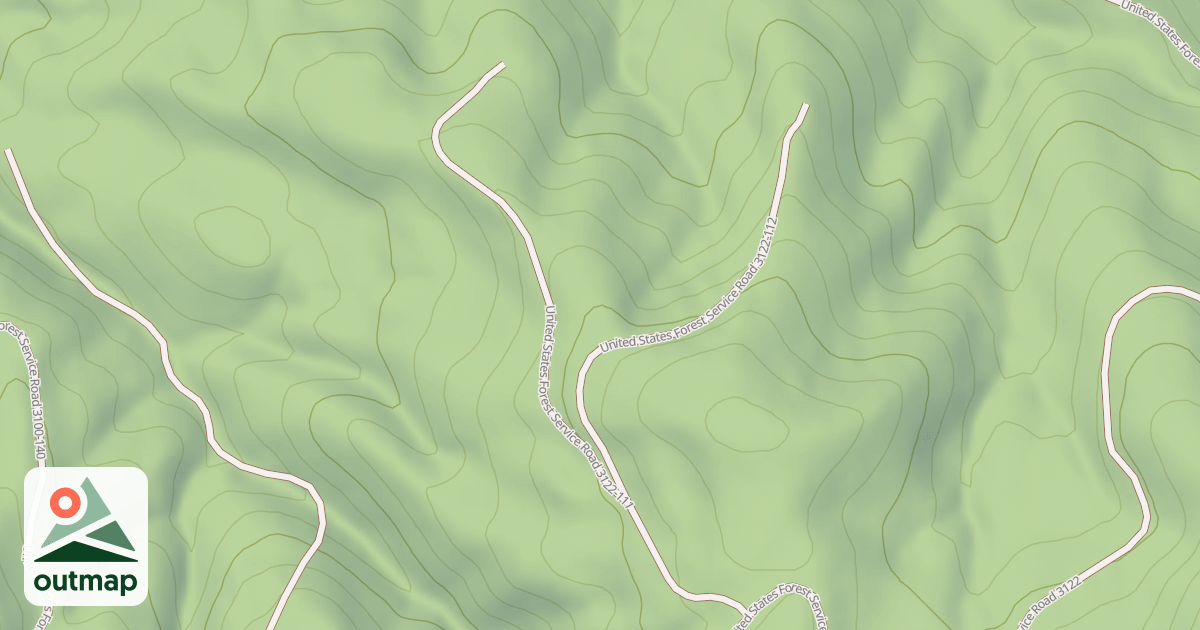 Map of USFS National Forest System Roads {AF76341F-6C34-42B8-A839-B2170E495B25}