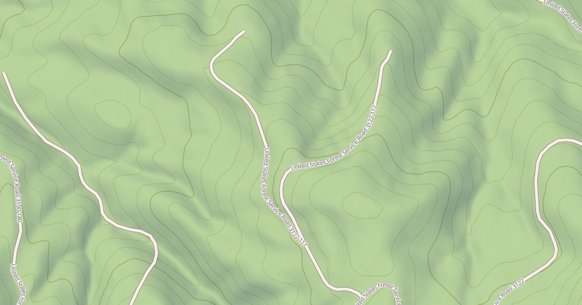 Map preview of USFS National Forest System Roads {AF76341F-6C34-42B8-A839-B2170E495B25}