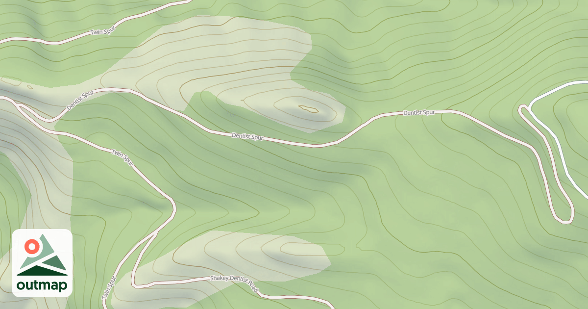 Map of DENTIST SPUR