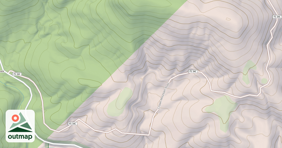 Map of CROW MTN