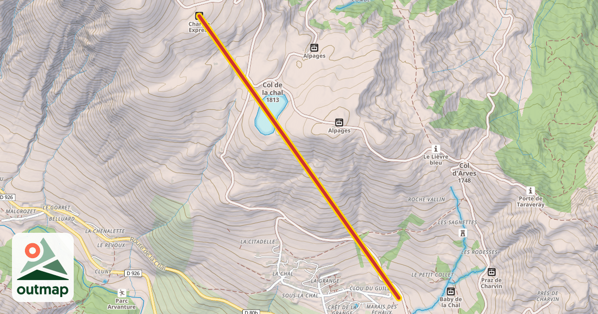 Map of Charvin Express