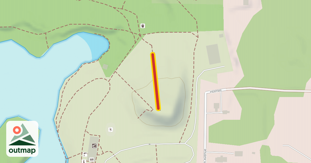 Map of Hawk Island Tubing Lift