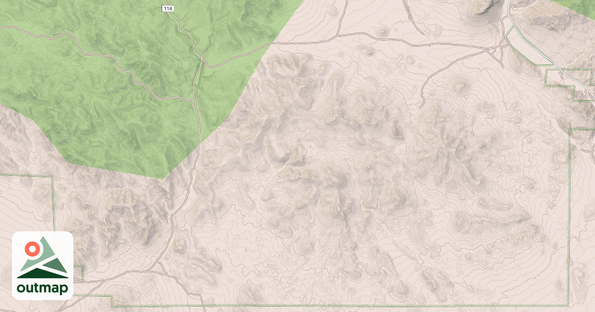 Map of BARREL SPRING-DRY CANYON