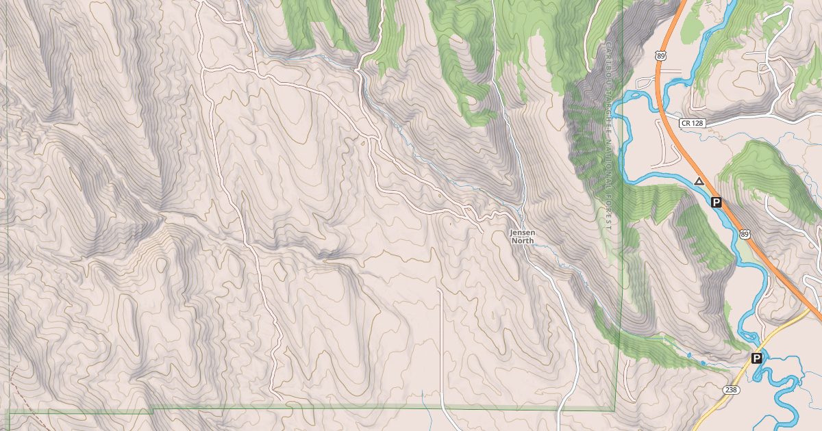 Map preview of JENSEN CREEK