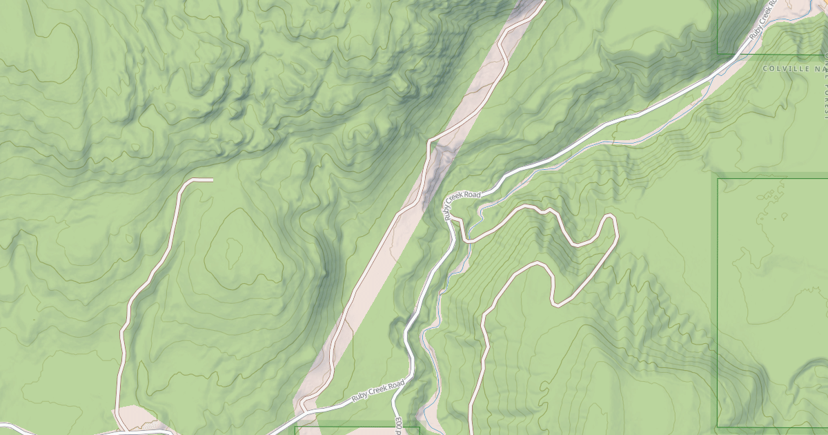 Map preview of RUBY CREEK