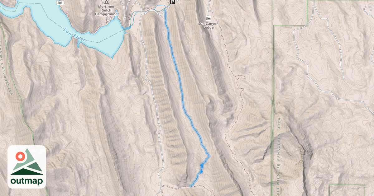 Map of Norwegian Gulch Trail #271