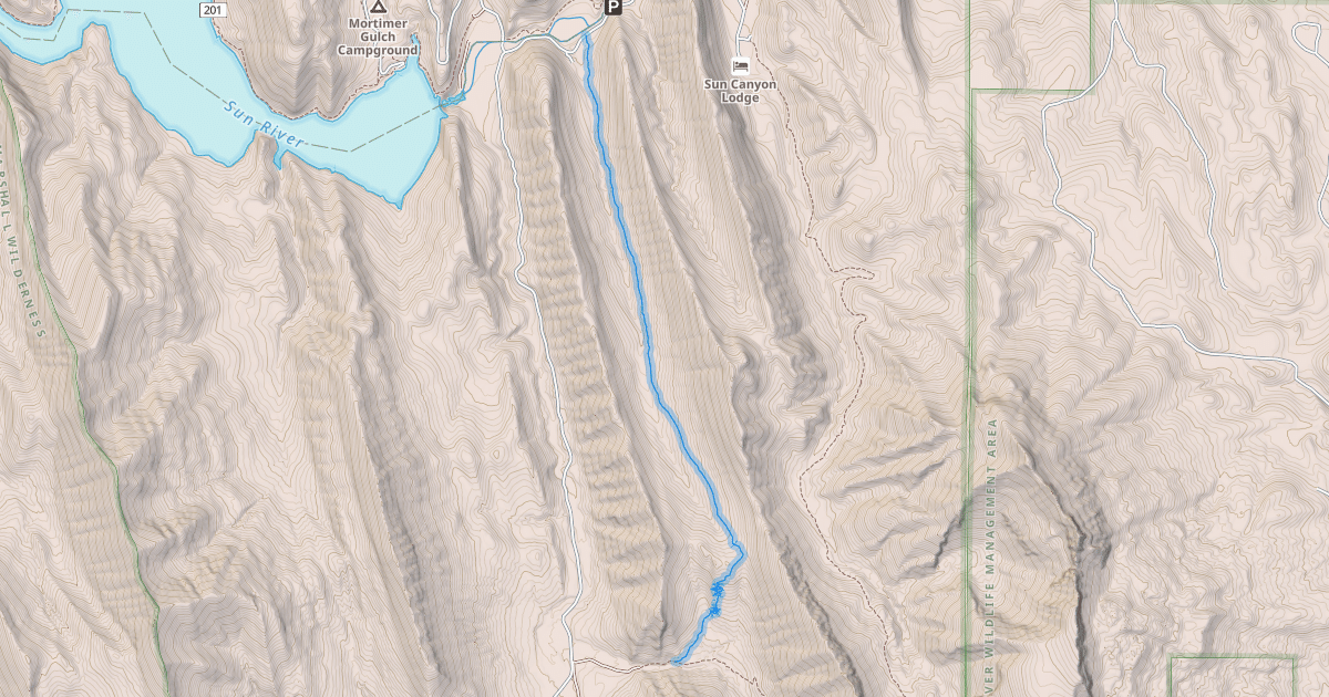Map preview of Norwegian Gulch Trail #271