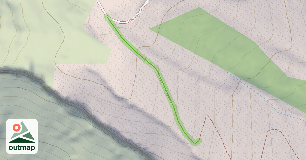 Map of Chemin de Rougon à Trigance