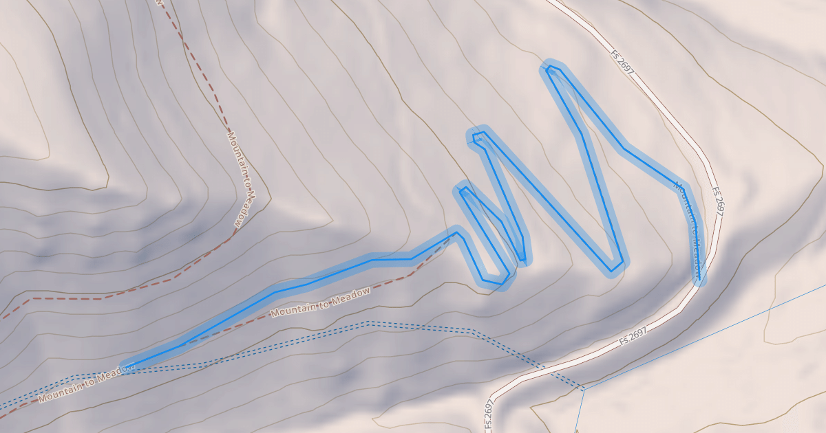 Map preview of Mountain to Meadow