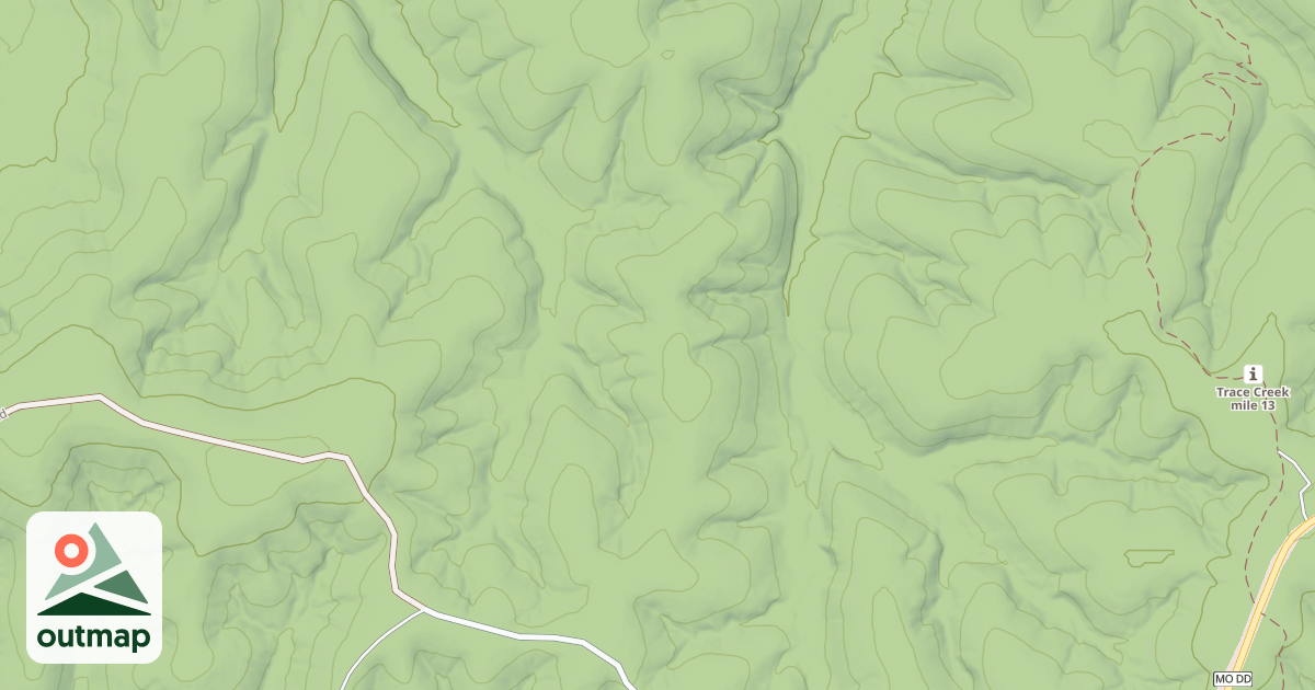 Map of IRONWASH SPUR A