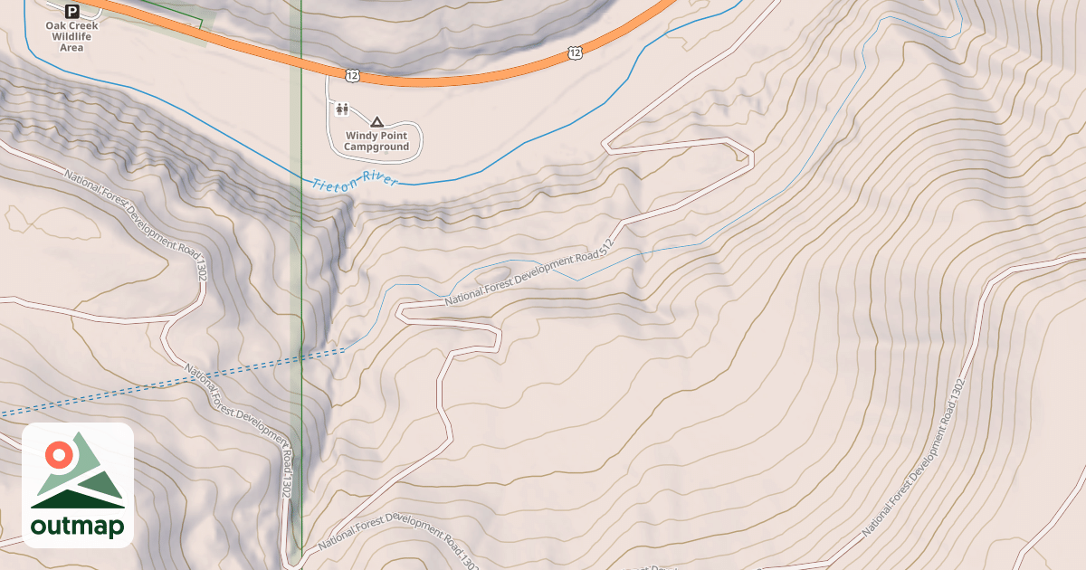 Map of USFS National Forest System Roads {CB86569E-4FD6-47AF-B2F1-7FCEE9C70CD4}
