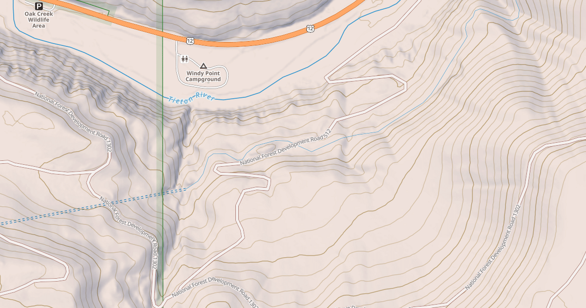 Map preview of USFS National Forest System Roads {CB86569E-4FD6-47AF-B2F1-7FCEE9C70CD4}