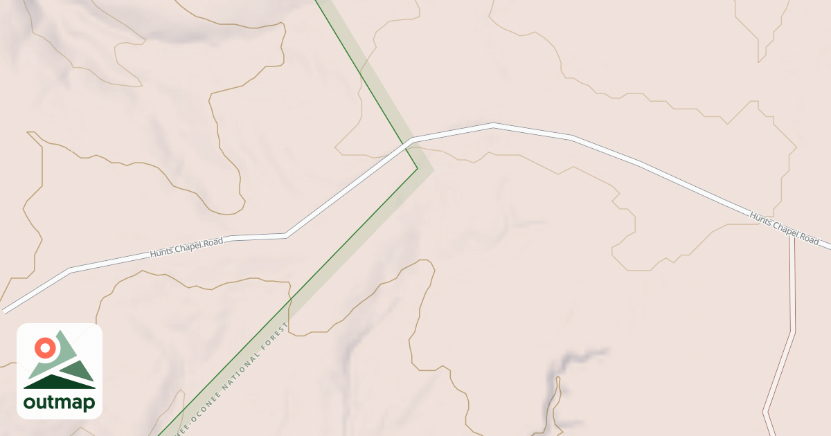 Map of HUNTS CHAPEL