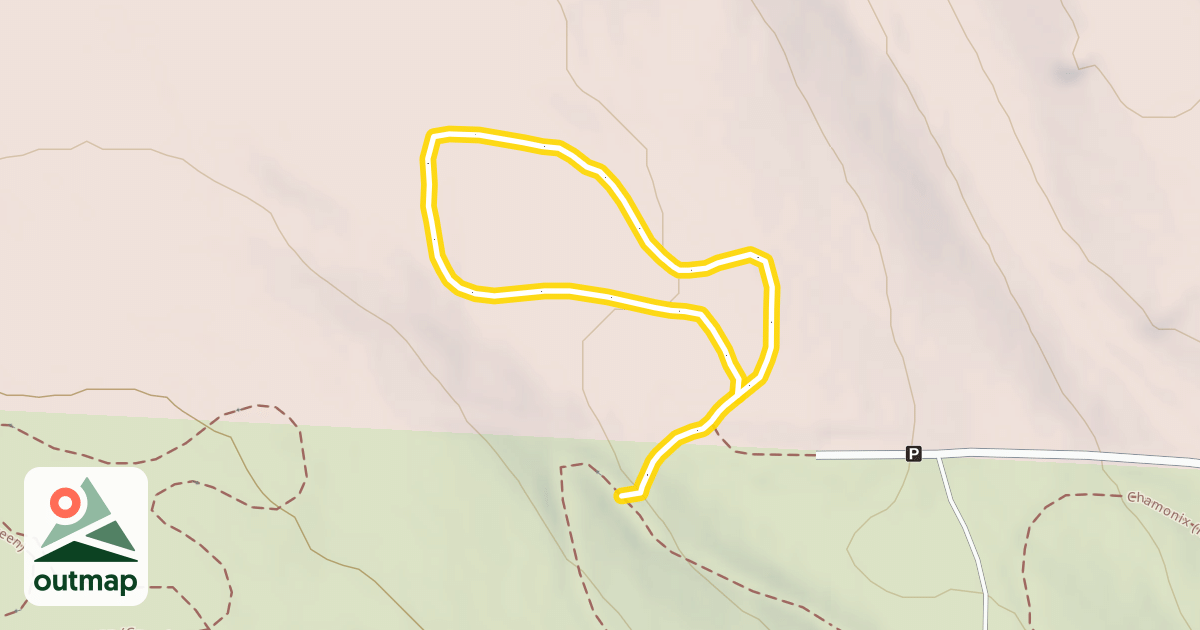 Map of Warm Up Trail (Yellow)