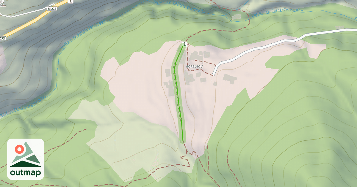 Map of Rue du Hameau de Gorblaou