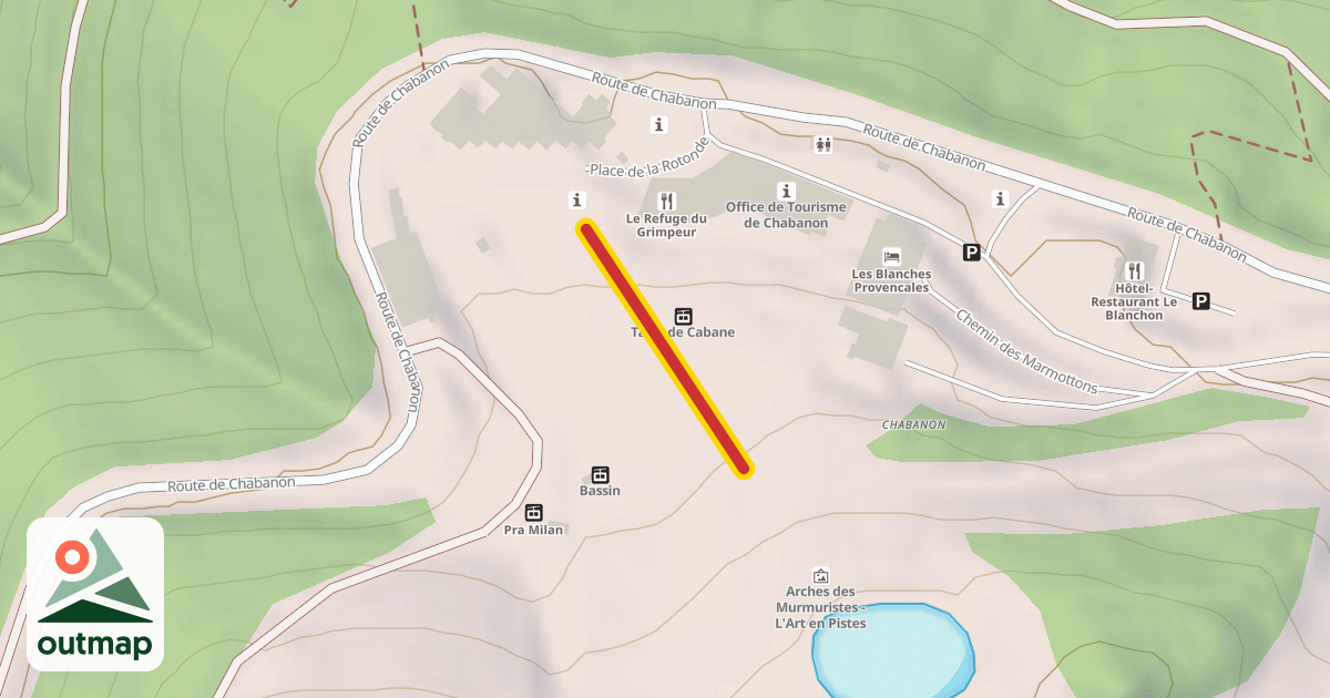 Map of Cabane