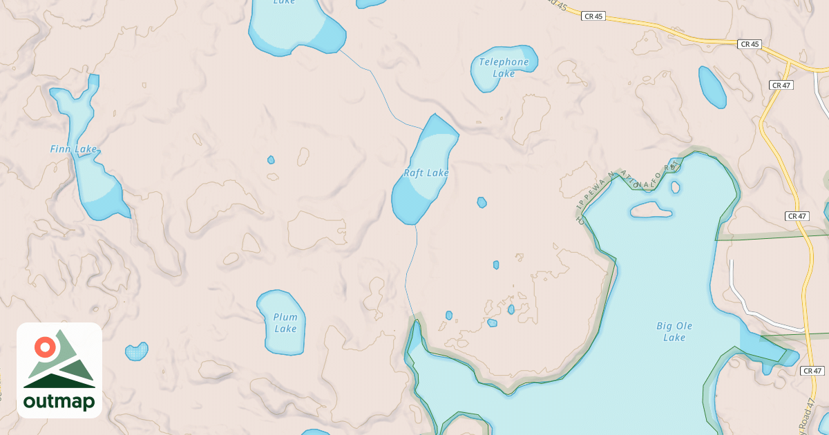 Map of BIG OLE NORTH ROAD