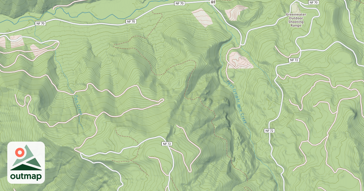 Map of UPPER FOSS CREEK