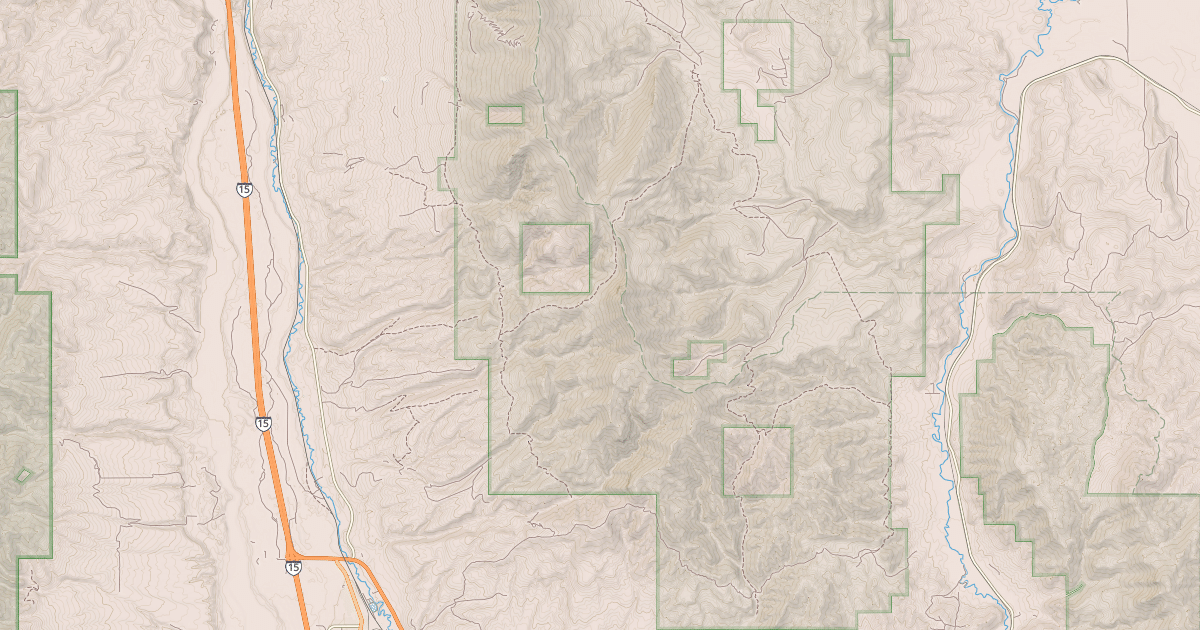 Map preview of Boundary Trail