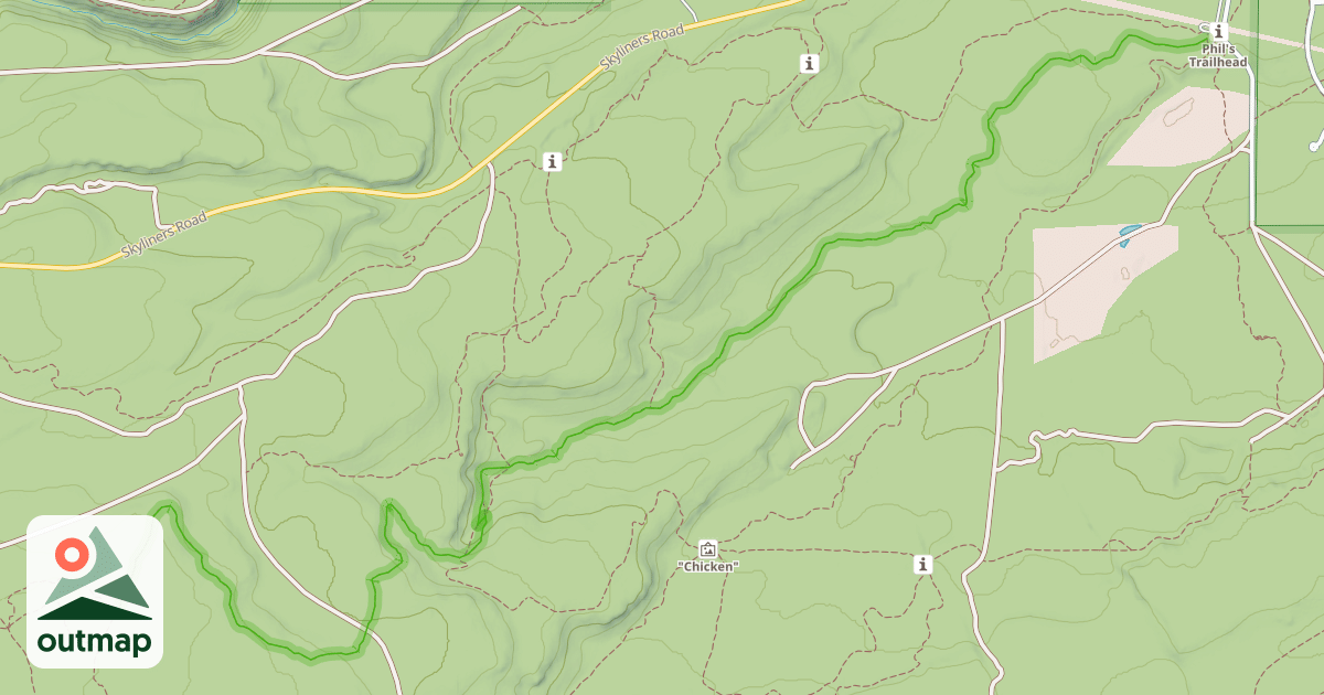 Map of Kent's Trail