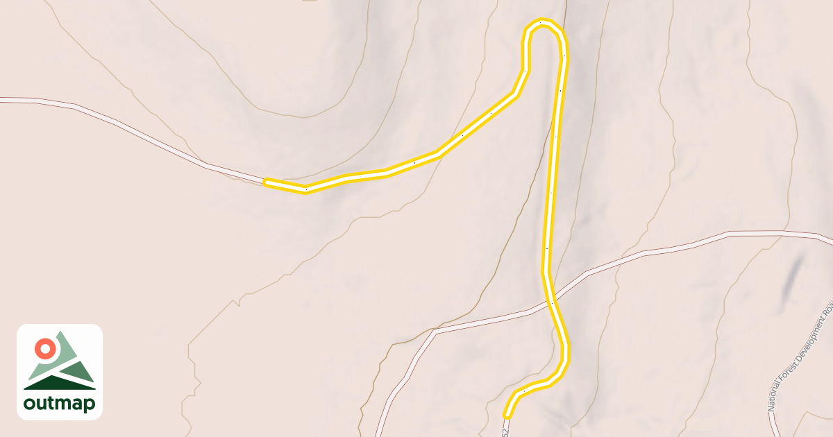 Map of National Forest Development Road 362