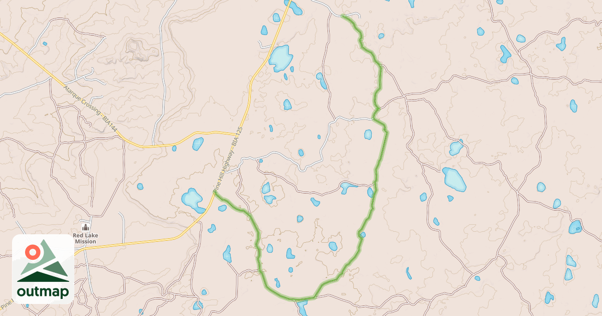 Map of Indian Service Rd. - BIA 263
