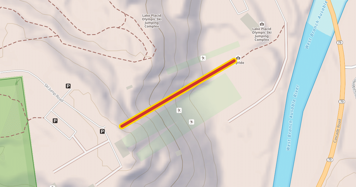Map preview of Skyride