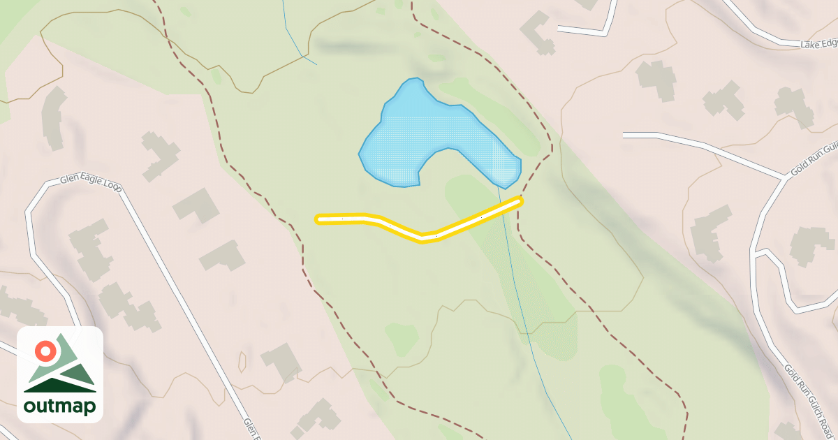 Map of Gold Run Shortcut