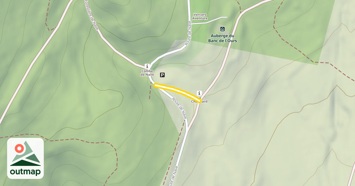 Map of Scandinave - Route de Nave