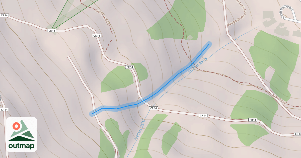 Map of E. 5th Ave