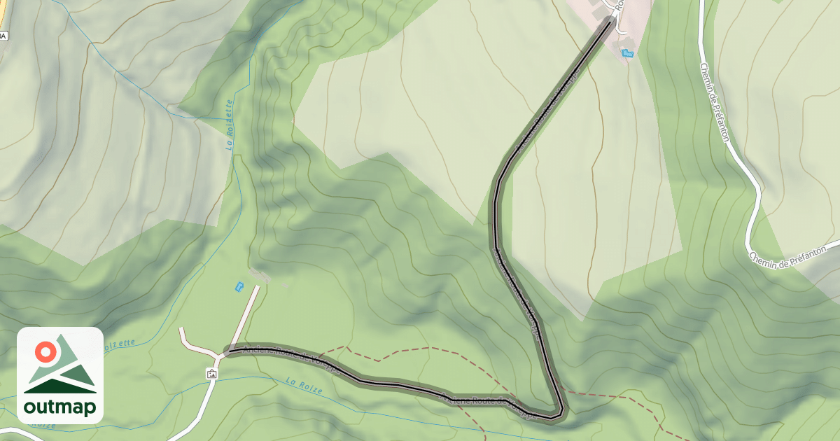 Map of Anciene Route de Voreppe