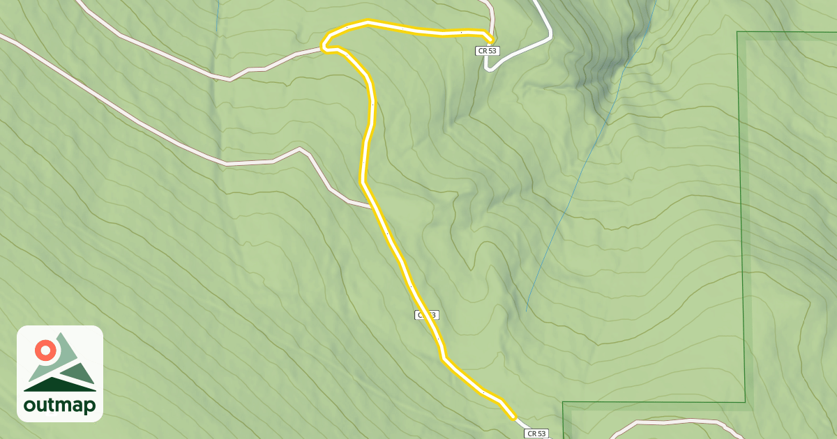 Map of Blue Ridge Road