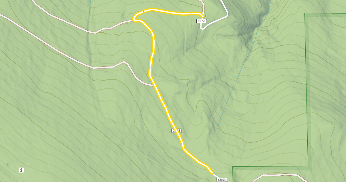 Map preview of Blue Ridge Road