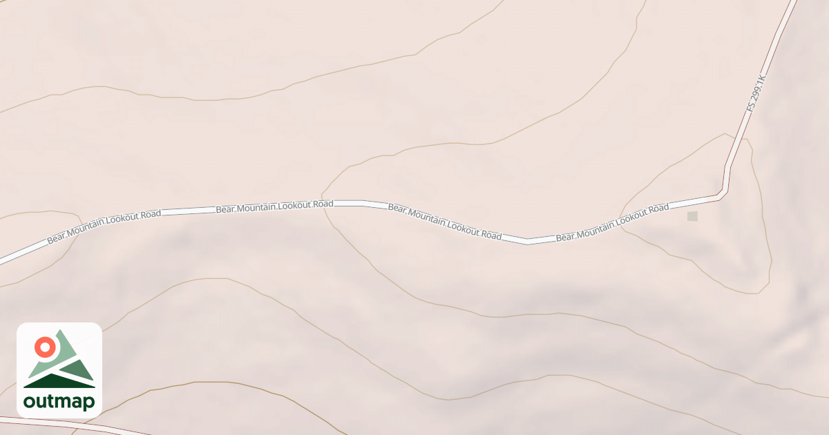 Map of BEAR MTN LOOKOUT