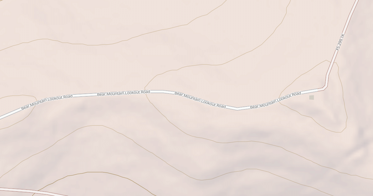 Map preview of BEAR MTN LOOKOUT