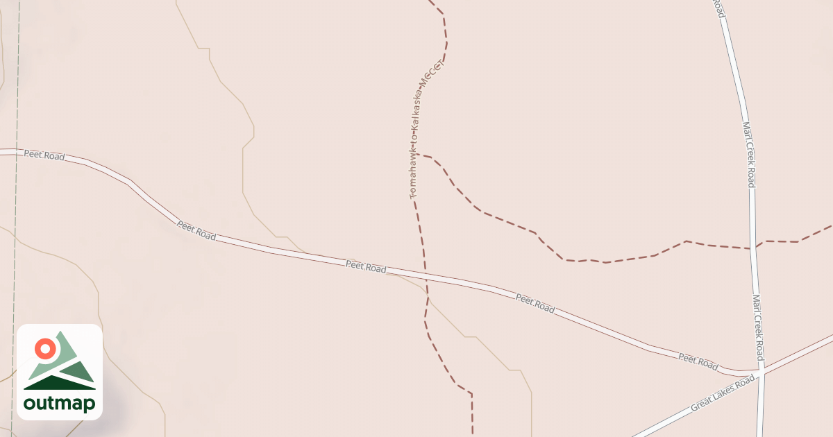 Map of Tomahawk To Kalkaska Mccct