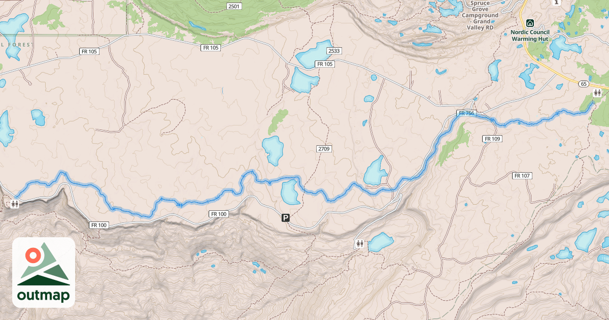 Map of Palisade Plunge