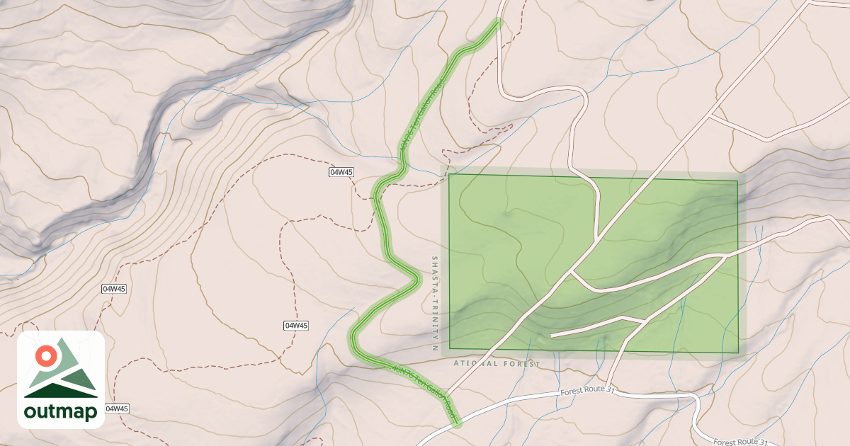 Map of 40N76 Ten Gallon Road