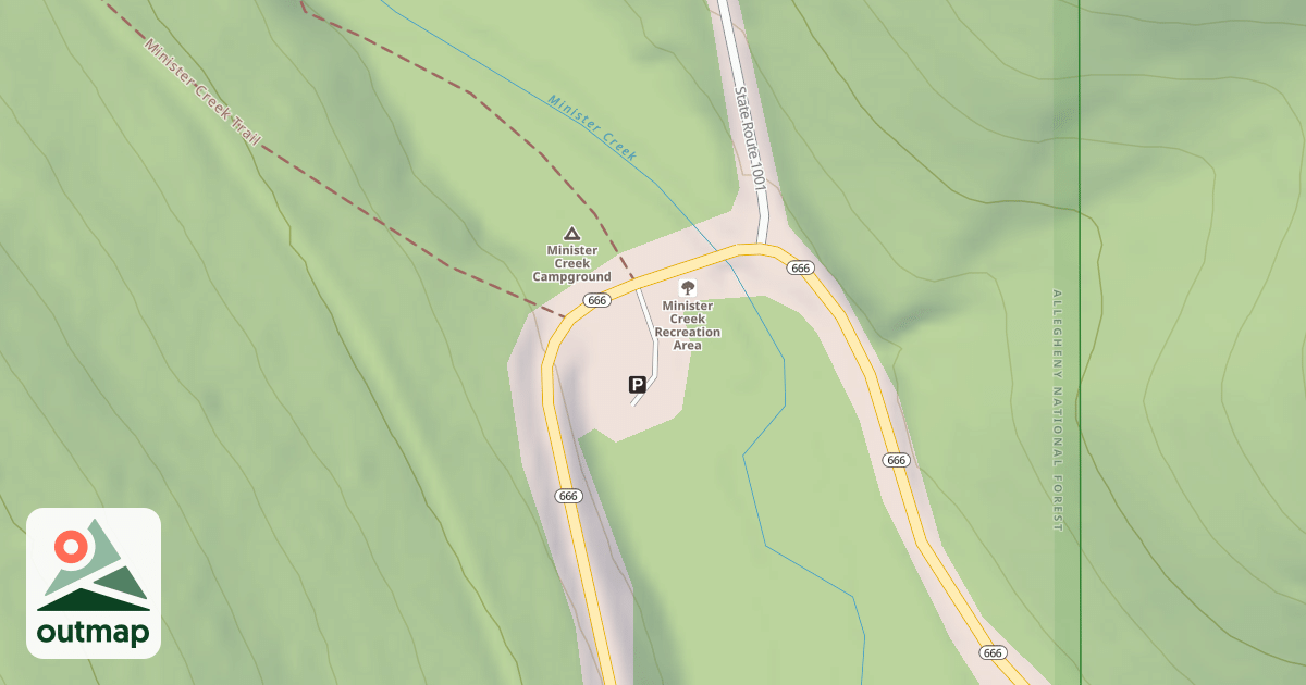 Map of MINISTER REC AREA - A