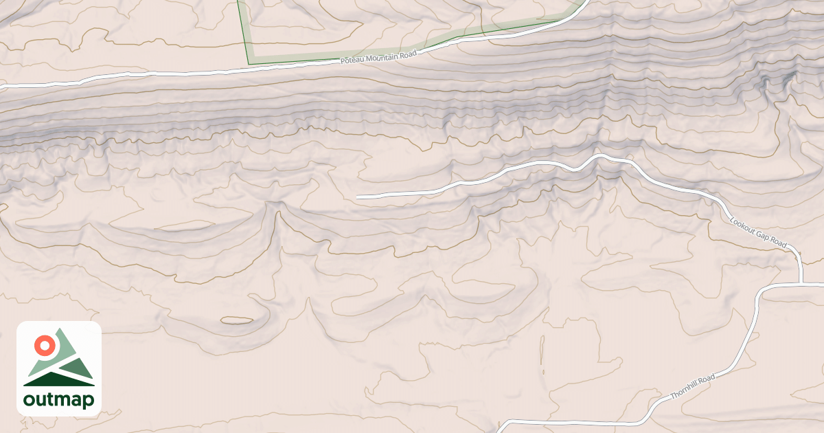 Map of SOUTH GAP