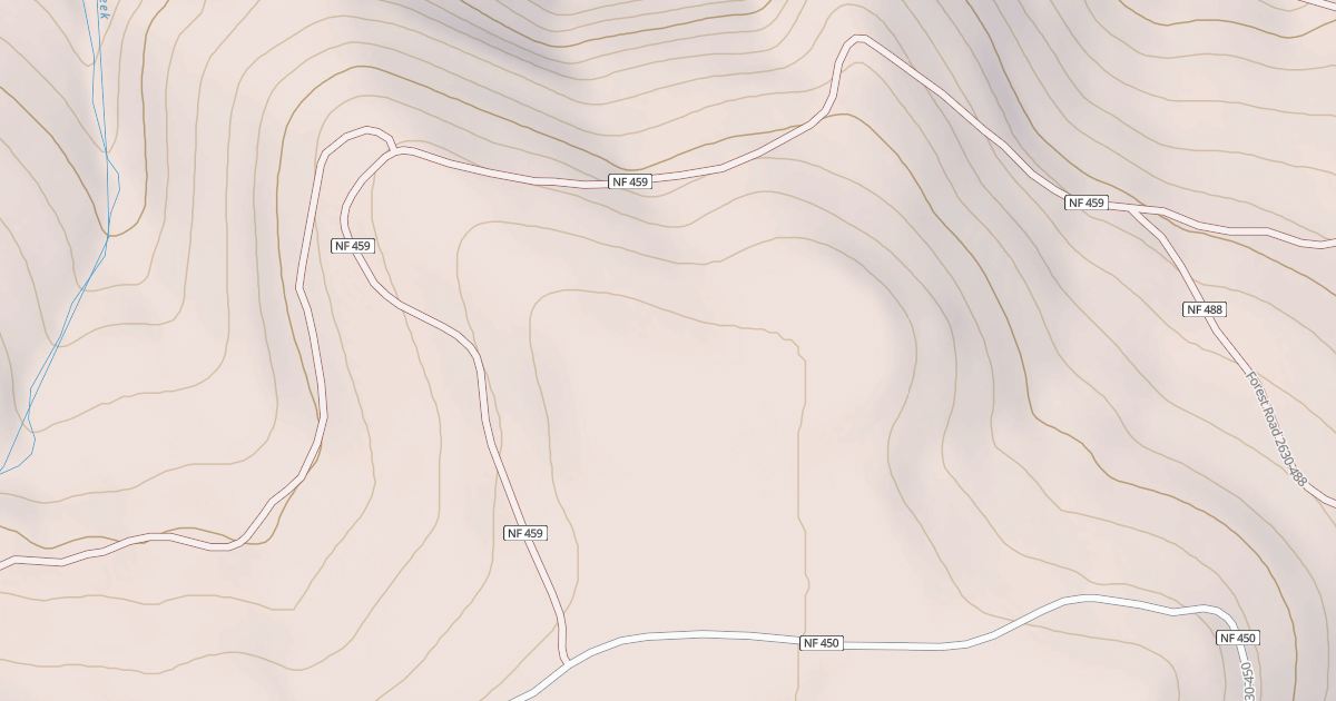 Map preview of USFS National Forest System Roads {134154D4-838F-43EF-B919-F10ACF0A0544}