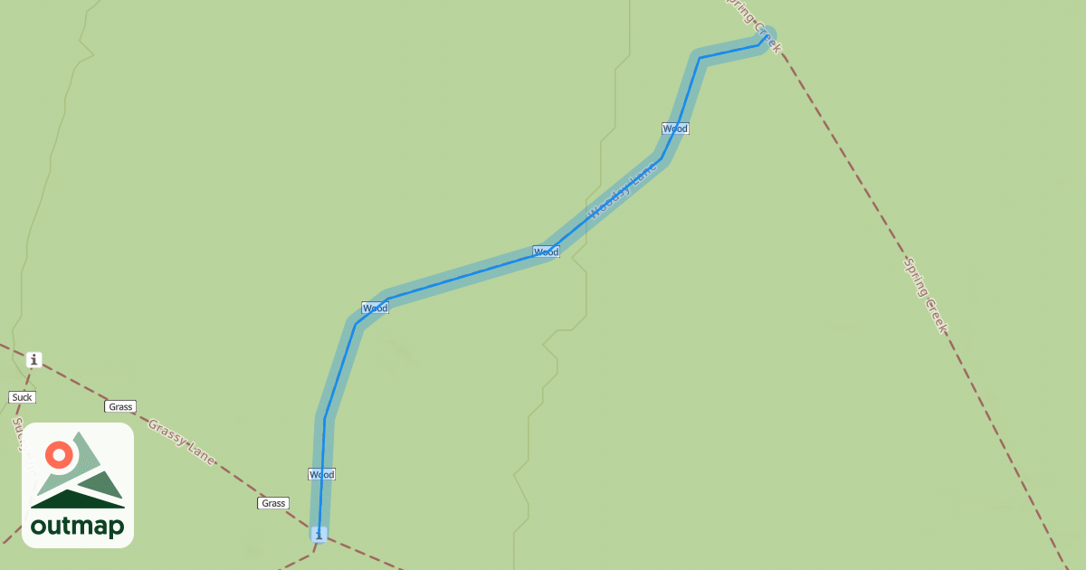 Map of Woodsy Lane