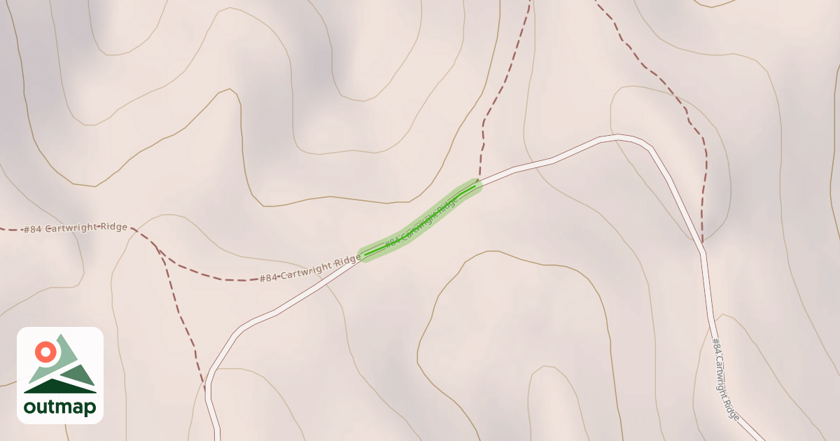 Map of #84 Cartwright Ridge