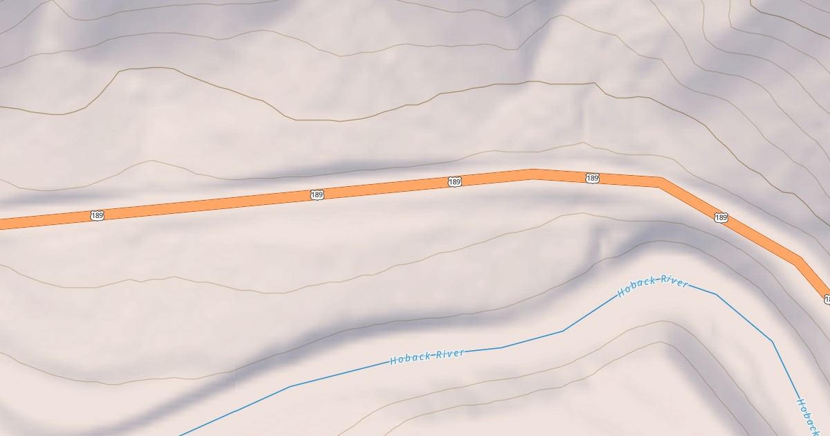 Map preview of HOBACK ACCESS